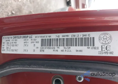 2009 Dodge Ram 1500 Slt/Sport из США, поврежденный, VIN 1D3HV18TX9S814268